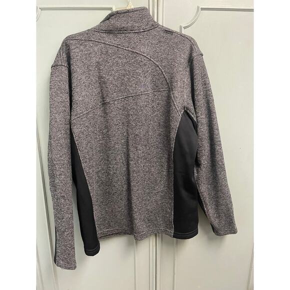Spyder Gray Black Bandit Fleece Jacket Full Zip Mens XL Polar Marble - Picture 5 of 5